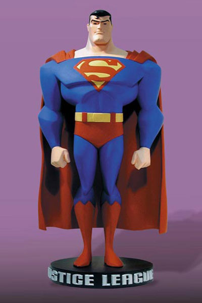 superman statue justice league