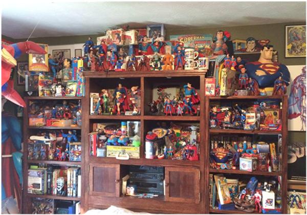 Superman Fan Amasses Huge Collection Spanning the Decades