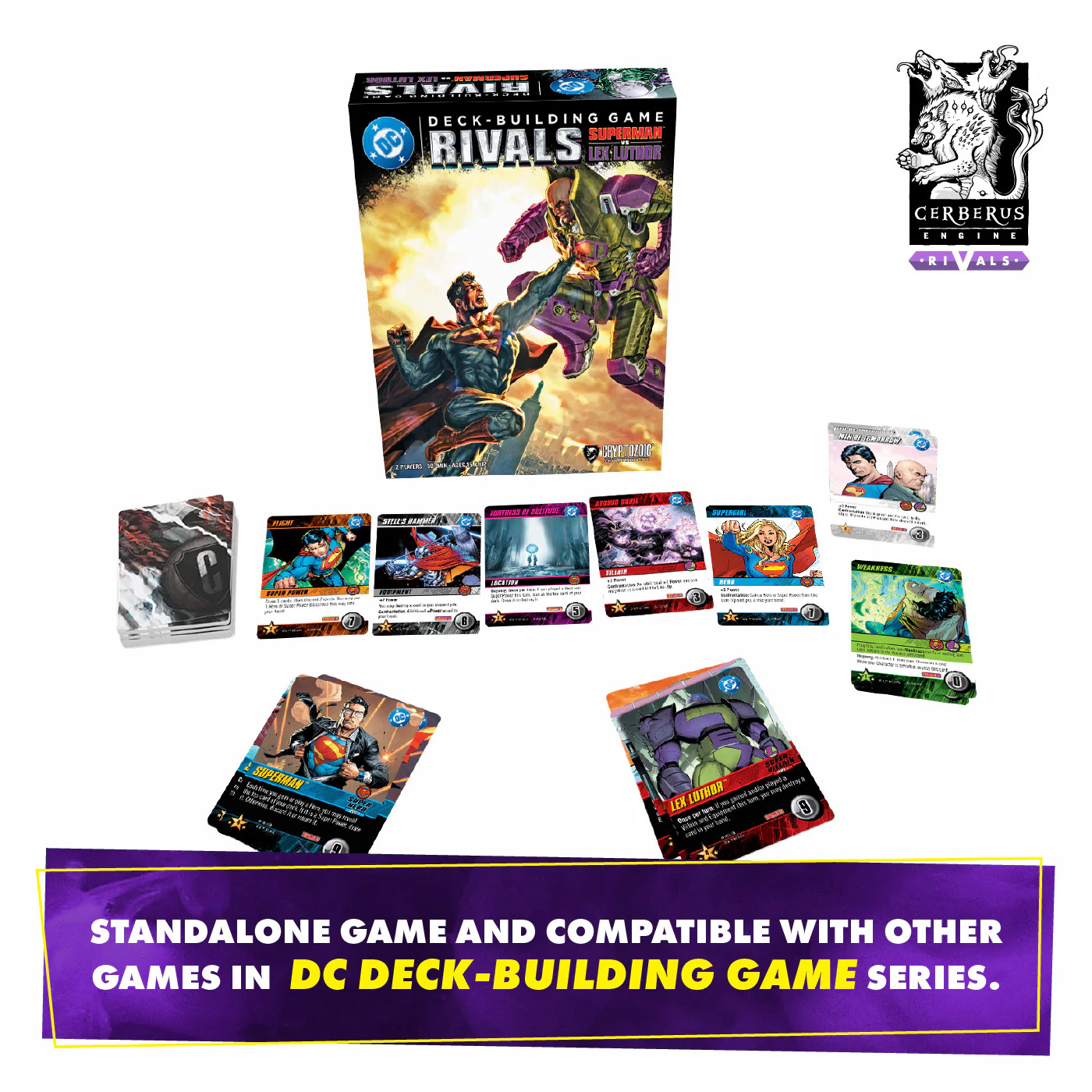 Cryptozoic Announces "DC Deck-Building Game: Rivals - Superman vs Lex ...