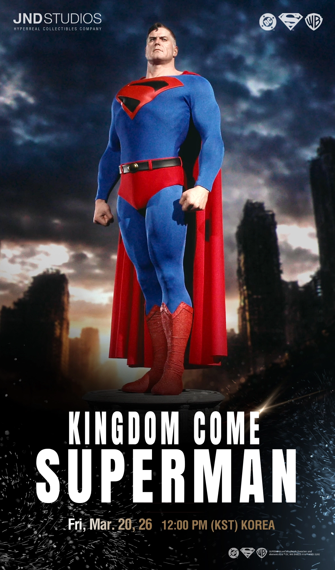 JND Studios Unveils Hyperreal Superman 1/4 Scale Statues