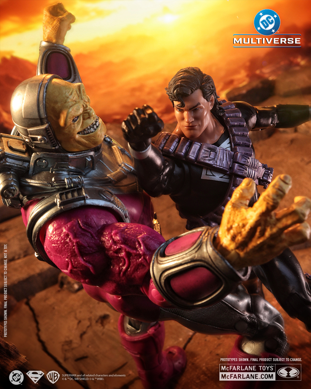 First Look: McFarlane Toys Superman vs Mongul (Return of Superman) Action Figure 2-Pack