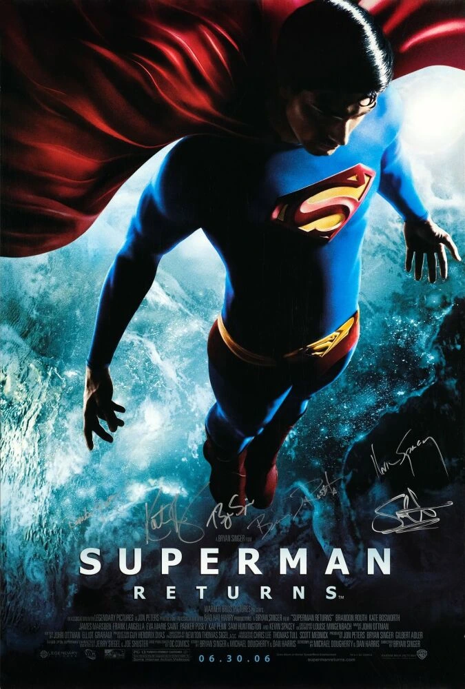 Superman Returns 2006 signed one-sheet poster