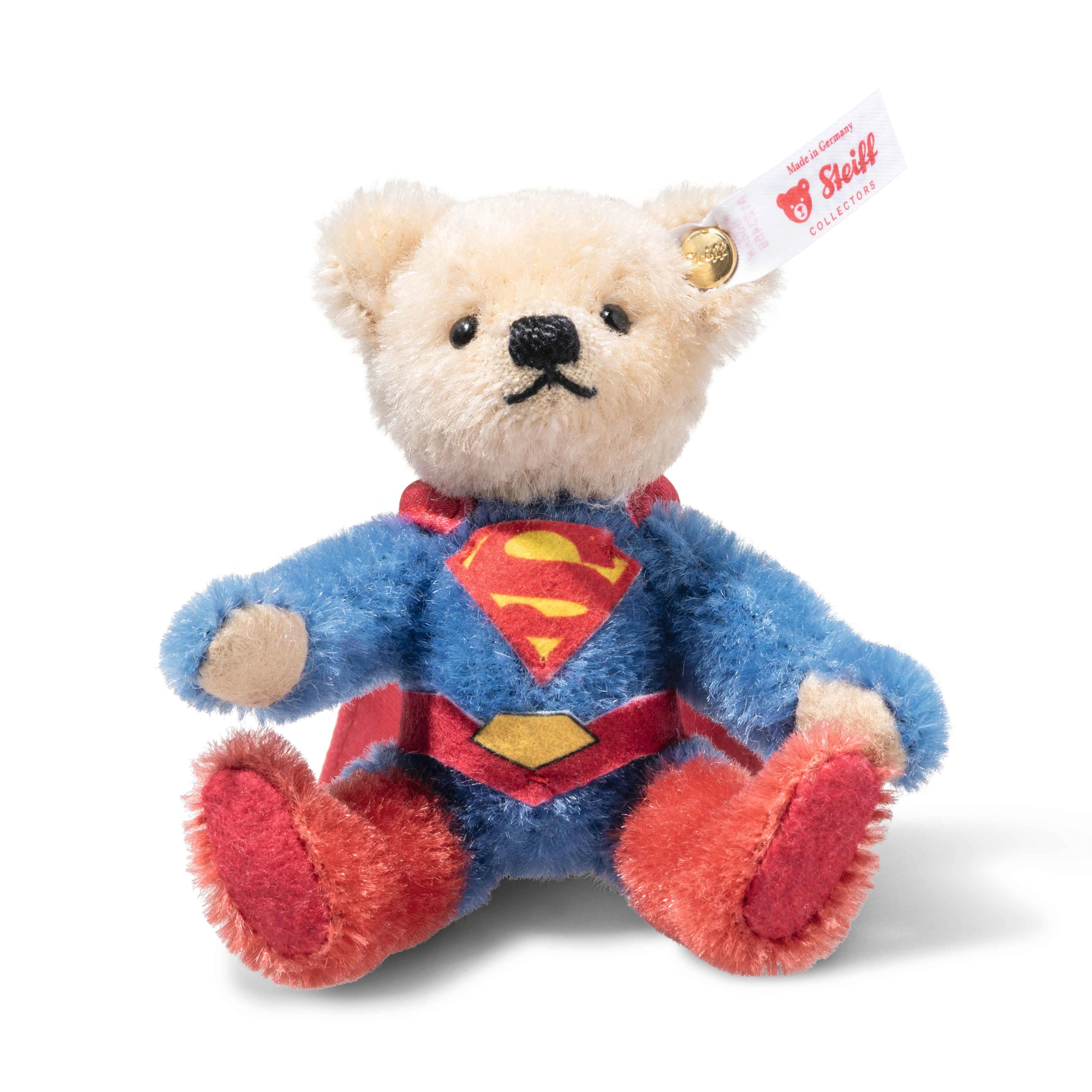 Steiff Introduces Limited-Edition DC Superman Miniature Teddy Bear