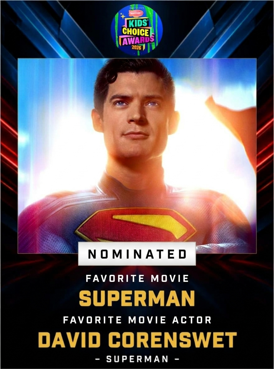 “Superman” Earns Two Nominations for 2026 Kids’ Choice Awards