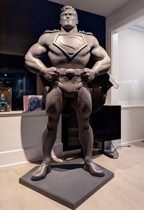 Custom, Life-Sized Superman Statue Unveiled at Joe Kubert School of Cartoon and Graphic Art