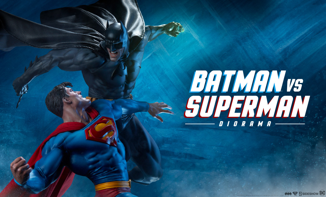 Sideshow Reveals Preview of 'Batman vs Superman Diorama'