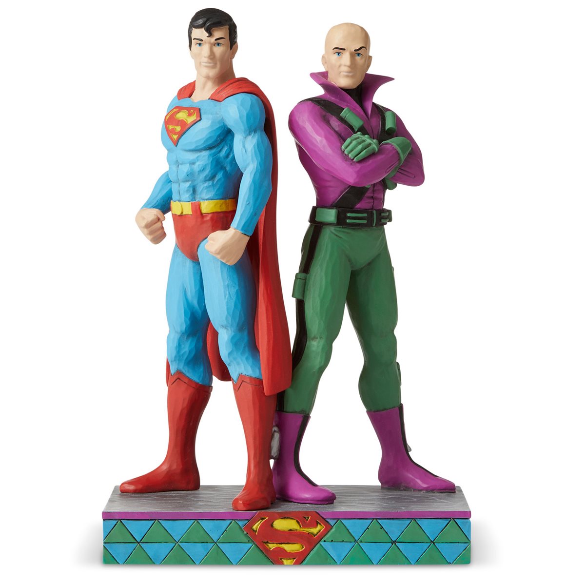 Enesco 'Superman and Lex Luthor' Statue by Artist Jim Shore