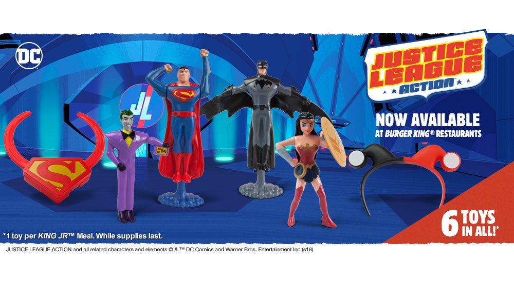 burger king justice league toys