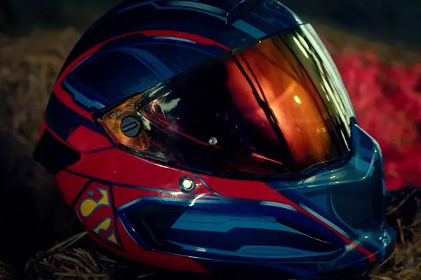 Superman sales motorcycle helmet